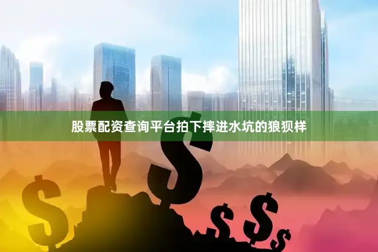 股票配资查询平台拍下摔进水坑的狼狈样