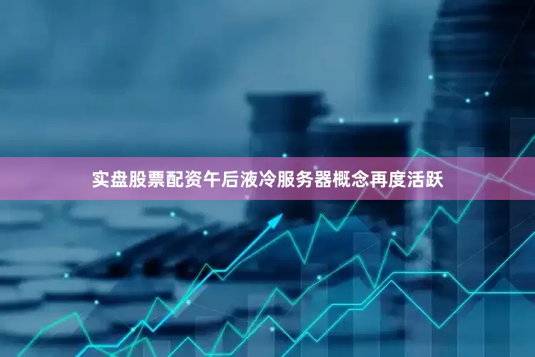 实盘股票配资午后液冷服务器概念再度活跃